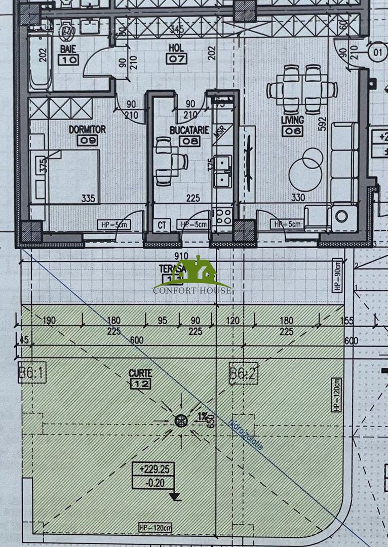 Apartament 2 camere, bloc nou, P+3, Ap.01, Parter, Bl.6 - CP2462121 - Poză 5