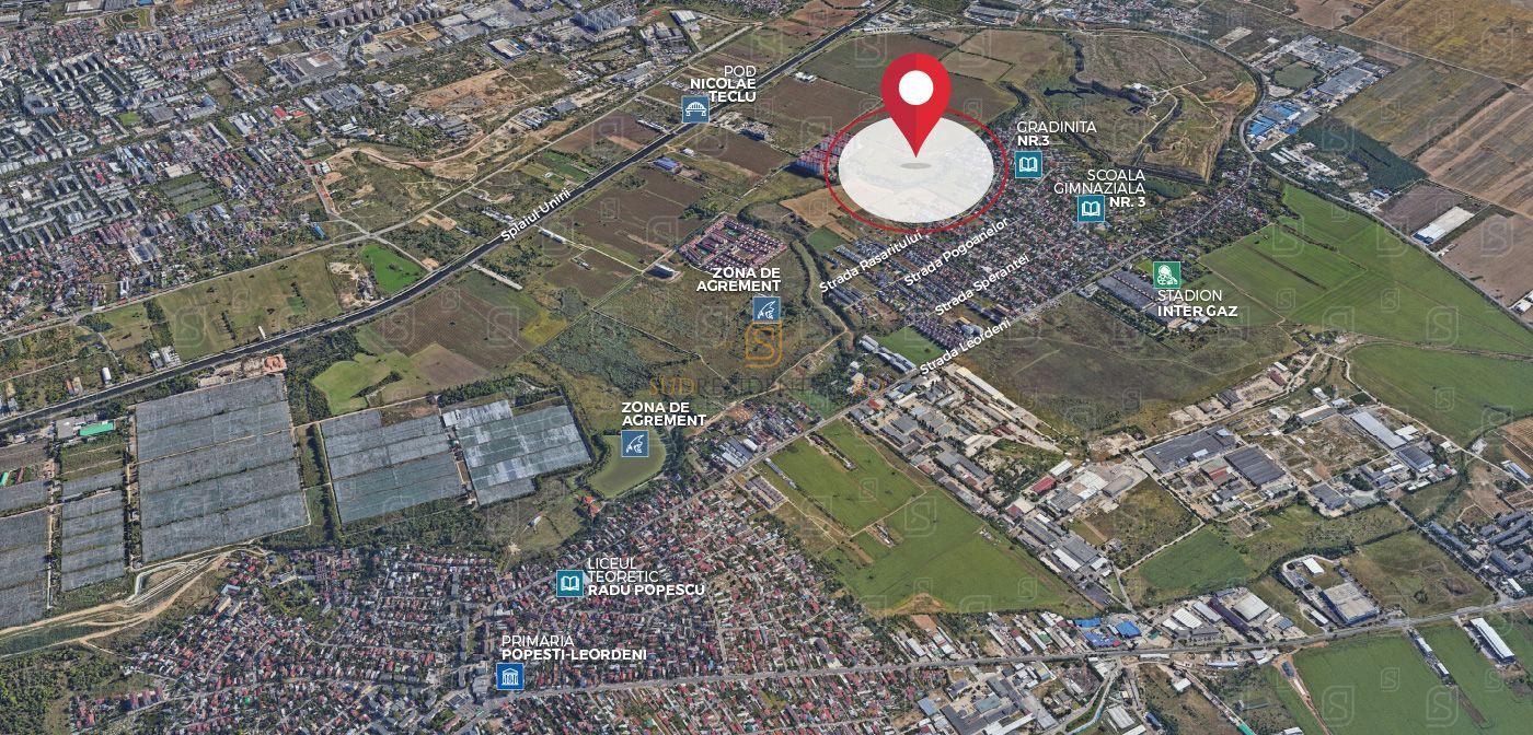 Lot de teren intravilan, 494 mp, deschidere 31 ml, Popesti-Leordeni - Poză 2