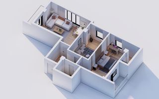 Apartament 3 camere | 87,7 mp | 2 balcoane | Rădăuți Central | 2026 - Poză 1