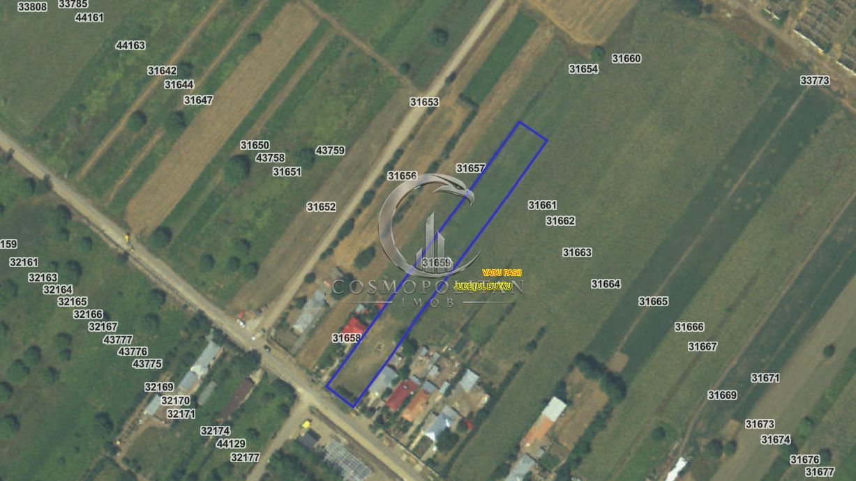 Teren intravilan zona Vadu Pasii BZ 4.000mp d=20m drum asfaltat utilitati Pret: - Poză 2