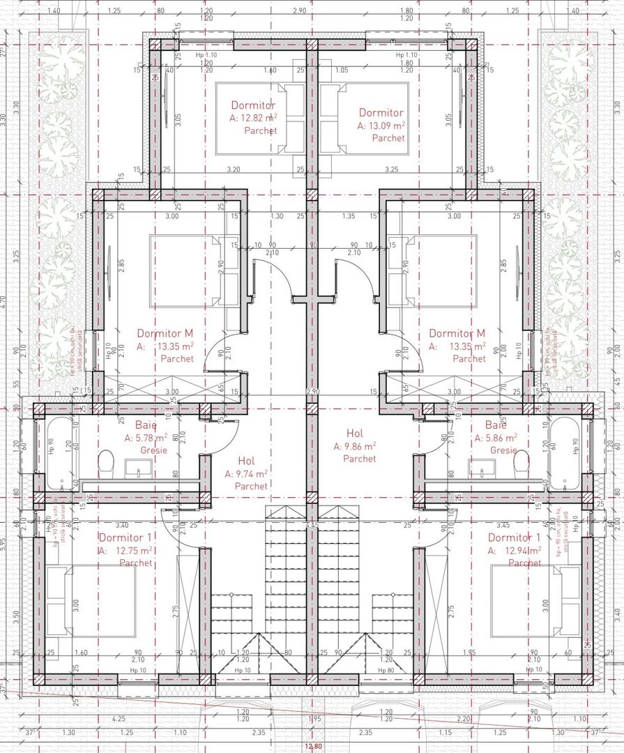 Sacalaz, 1/2 Duplex P+E, 4 Camere,2 Bai,Proiect Modern - Poză 8