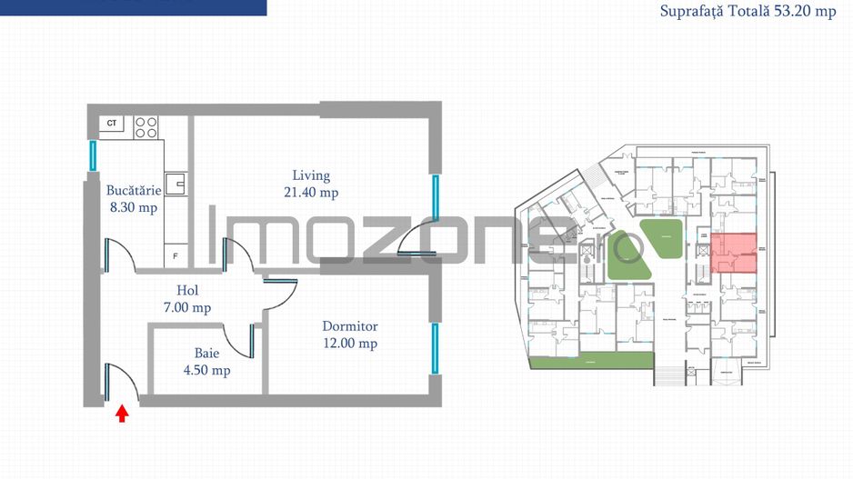 Apartament 2 Camere | 56 mp | Bloc Nou | Metrou Pacii / Preciziei | Militari - Poză 5
