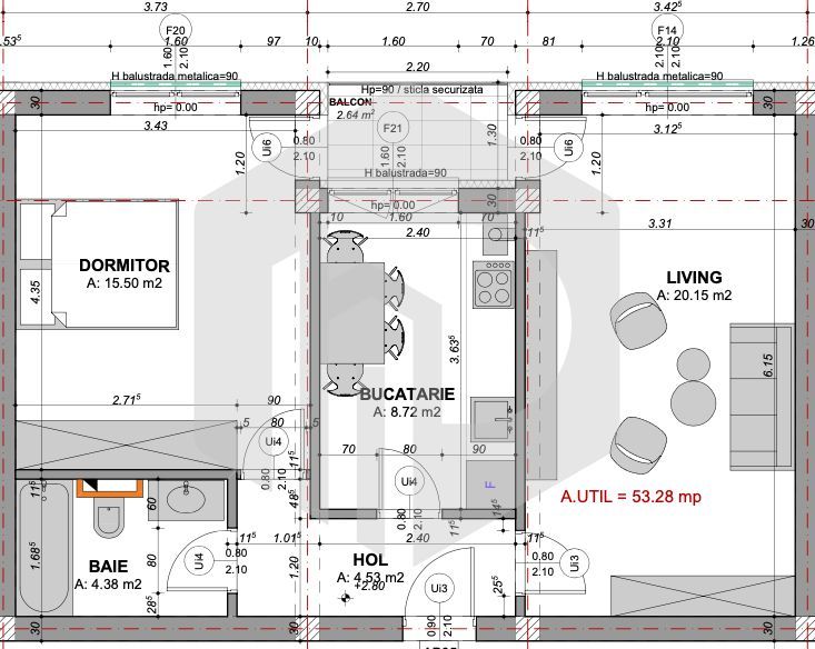 Doamna Stanca | Apartament Decomandat | 2 Camere Etaj 1 Piata rahovei - Poză 1