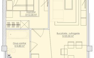 Vânzare, apartament, 1 cameră, str. Dulești, Dumbrava - Poză 3