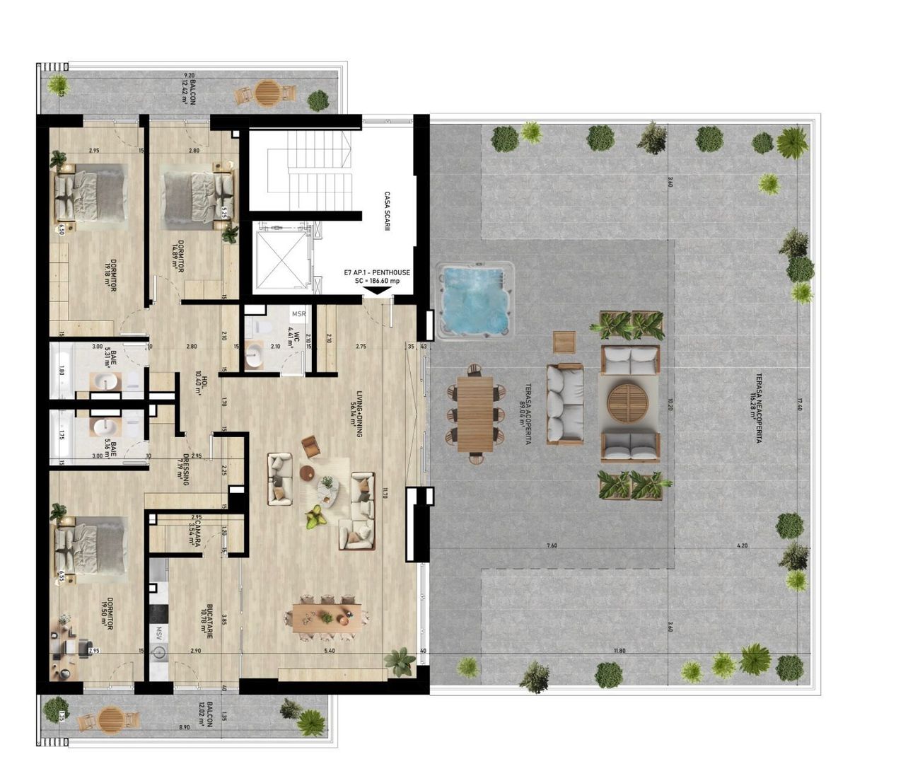 Penthouse I Gemina by the lake - Poză 3
