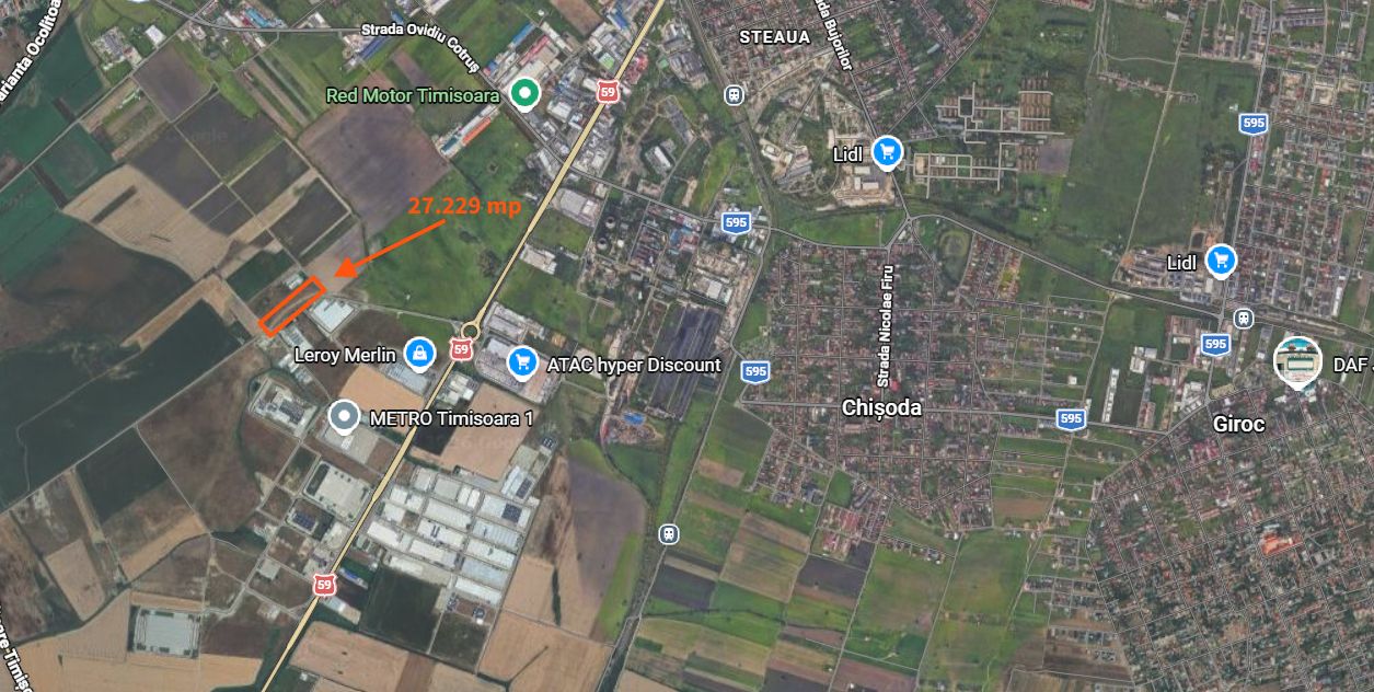 Teren parcelat 27.299mp Timisoara / Zona Sagului - Poză 4