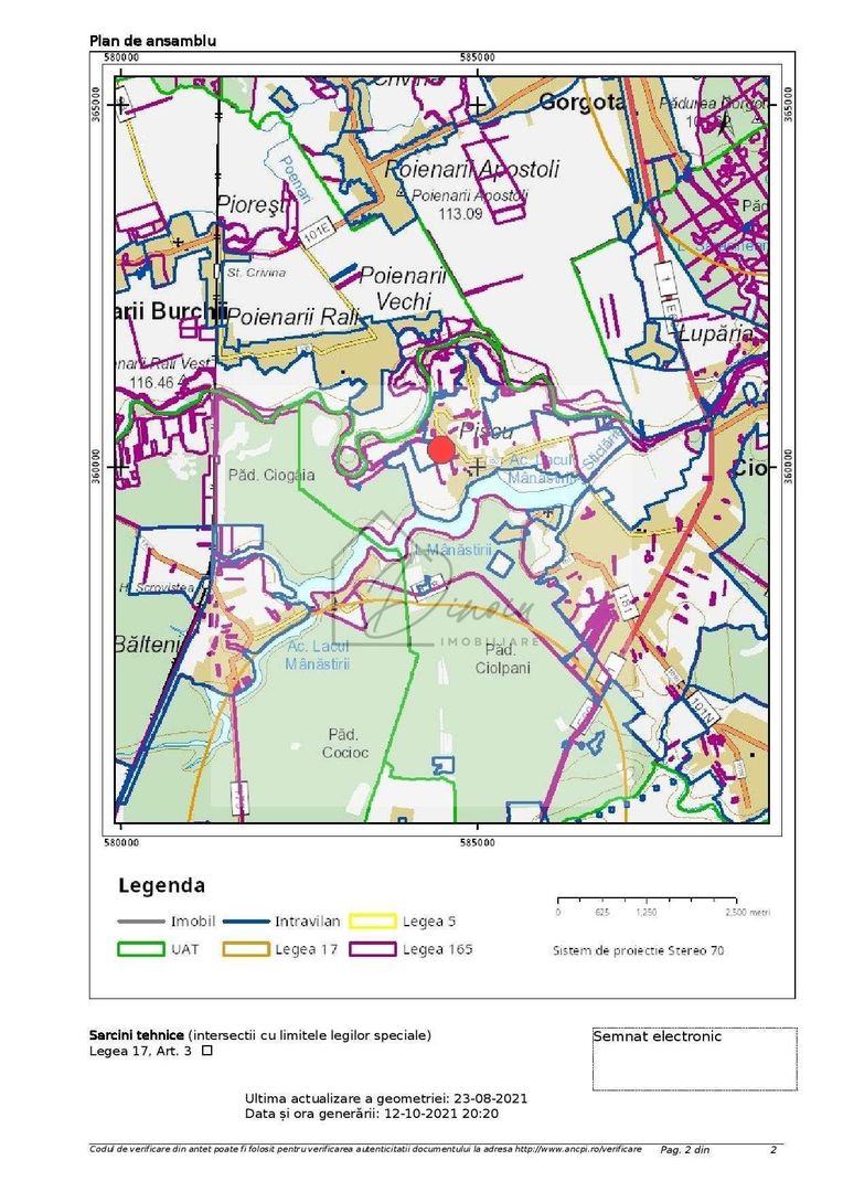 Teren intravilan 2078 mp langa padure - Piscu Ciolpani Snagov - Poză 7