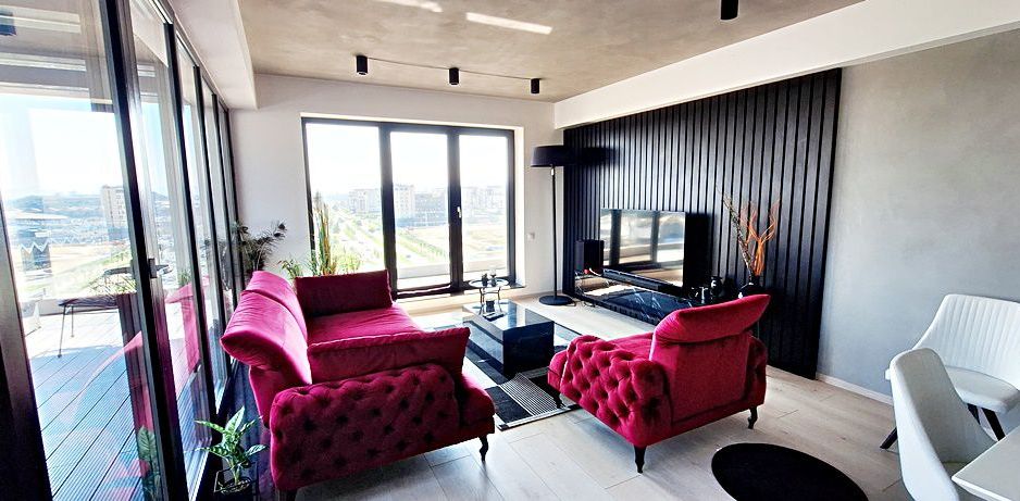 Penthouse cu terasa si jacuzzi in zona Coresi 2000 euro/luna - Poză 6