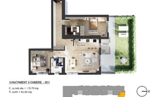 Apartamente 3 camere, Pipera, comision 0 % - Poză 25