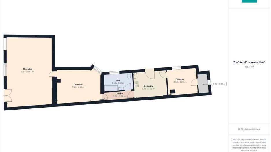 Apartament la casă, 3 camere - P-ța Catedralei - Poză 4