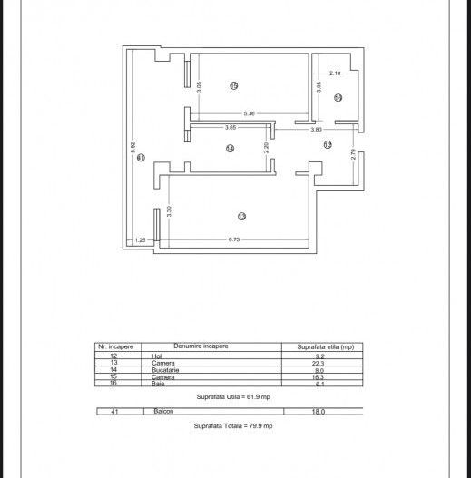 Tomis Nord - Vanzare apartament cu 2 camere decomandate, bloc nou. - Poză 7