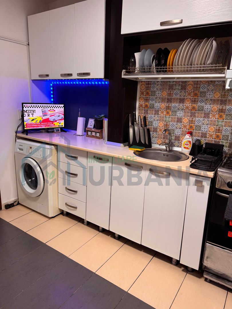 Apartament 2 camere decomandat, 50 mp, Dacia, bloc 1980, parter – mobilat, utilat - Poză 4