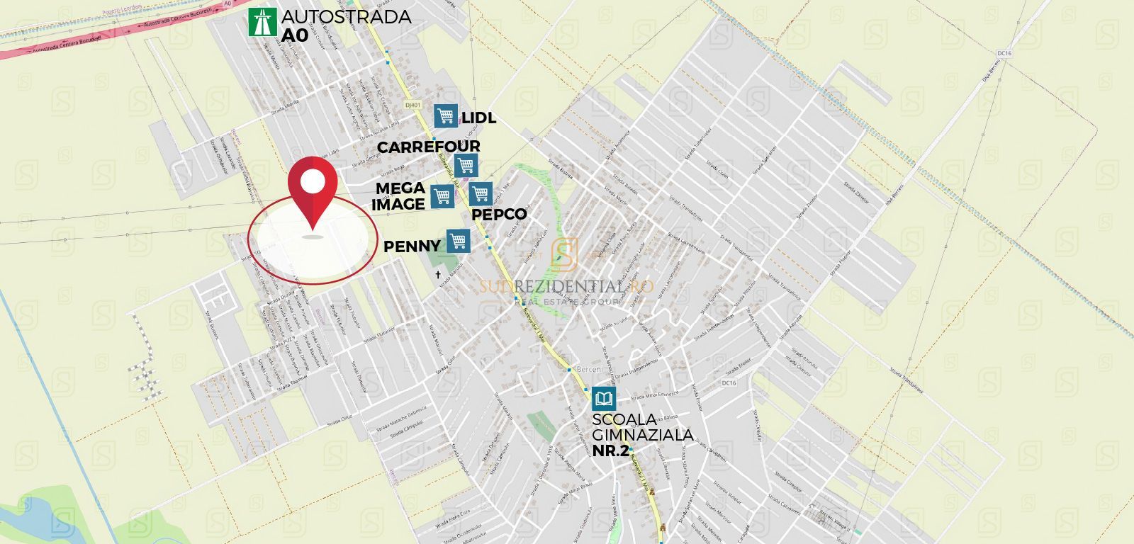 Teren intravilan 262 mp, deschidere 15.50 ml – Comuna Berceni-Vidra - Poză 7