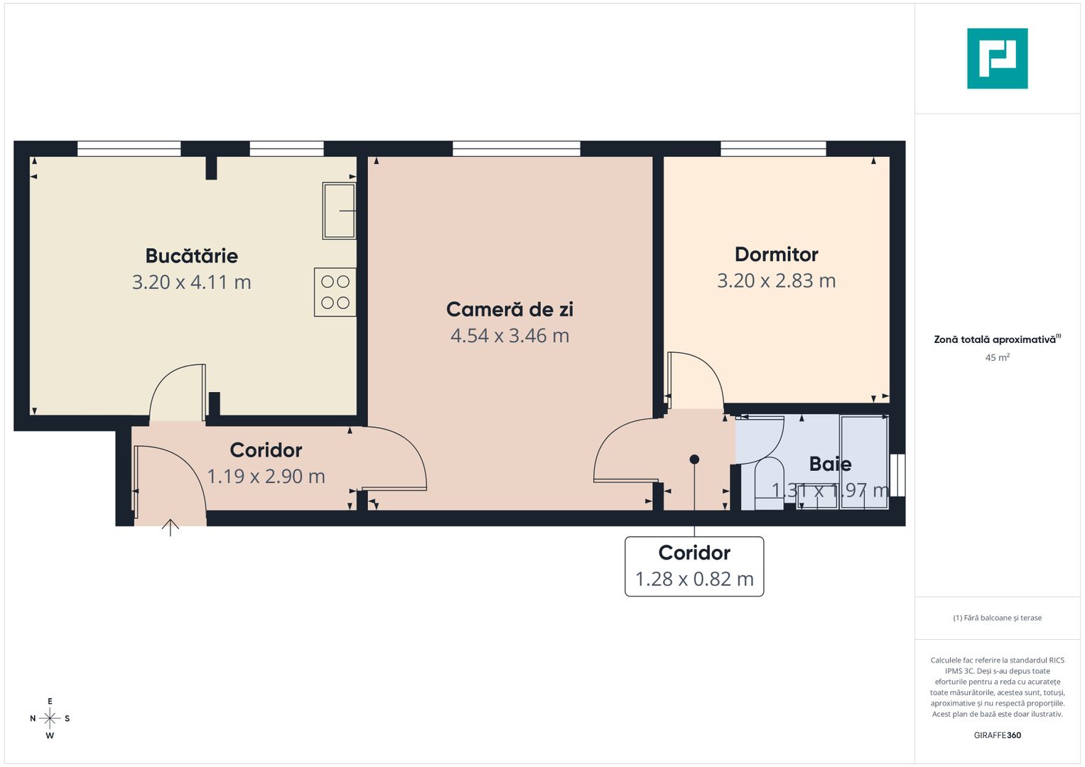 Apartament 2 camere, etaj 2/4 – Micro 15, Deva - Poză 4