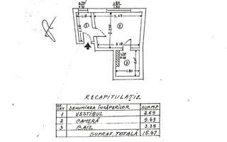 Garsoniera Universitate | View Hotel Corinthia - Schiță 10