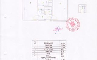 DE VANZARE 2 CAMERE  FLOREASCA - BARBU VACARESCU | DECOMANDAT | BOXA - Schiță 7