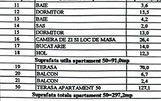 Penthouse cu 2 TERASE de 200 mp in SIBIU - Schiță 11