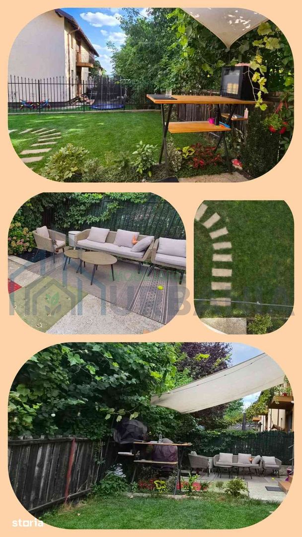 Duplex modern de vânzare în zona 5 Drumuri, Valea Adâncă, Miroslava - vedere lac și pădure - Poză 2