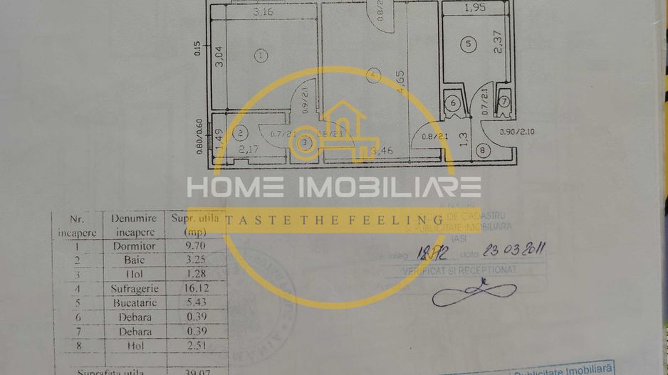 Apartament 2 camere, SD, 42MP // Pacurari - Pescarie (Planul II) - Poză 8