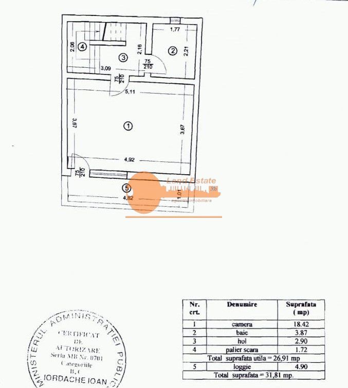 Casă ultracentrală, 4 camere + terasă, Piața Rosetti – Universitate - Schiță 9