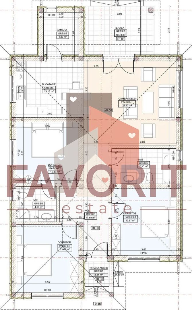 Casa Individuala | Parter + Pod | Asfalt | Finisaje Premium | Statie Transport - Schiță 7