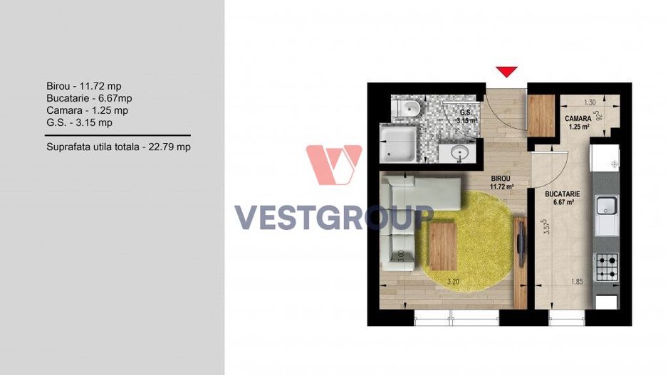 Apartamente 2 camere Weiner 12 Residence Militari Direct Dezvoltator - Poză 11