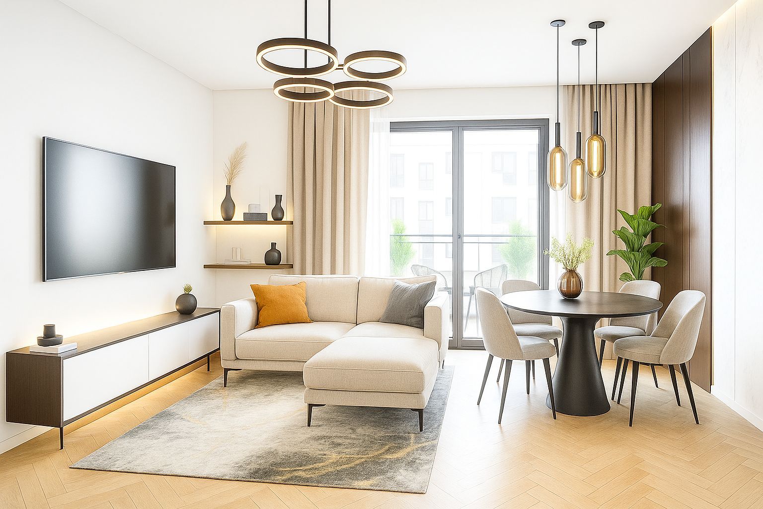 Complex Rezidential ! Apartament 3 camere, Dec., 2bai, 83mp-Tatarasi - Poză 1