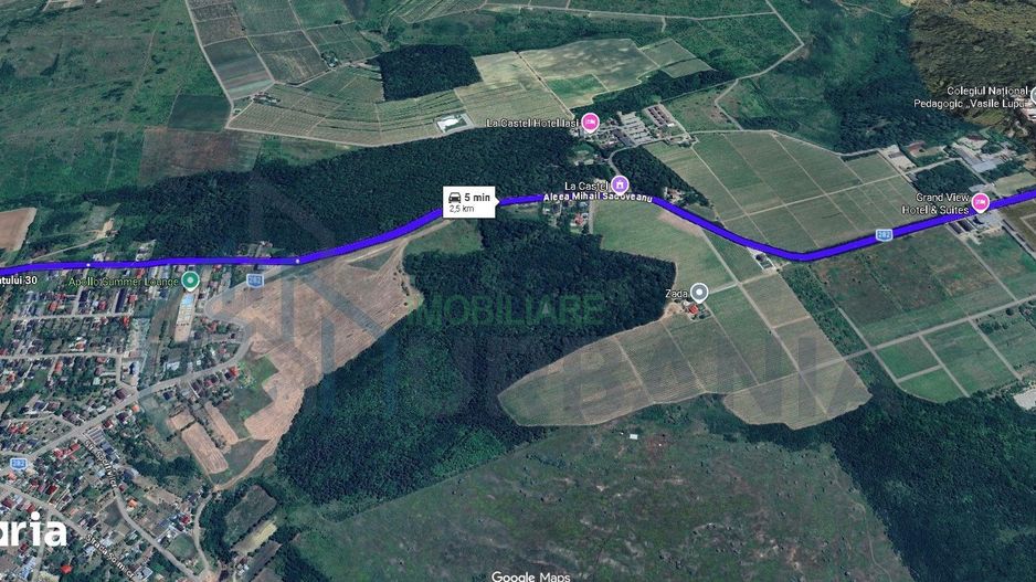 Teren intravilan de 650 mp în Copou (Breazu), complex privat de 8 locuințe, strada Pădurea Breazu - Poză 2