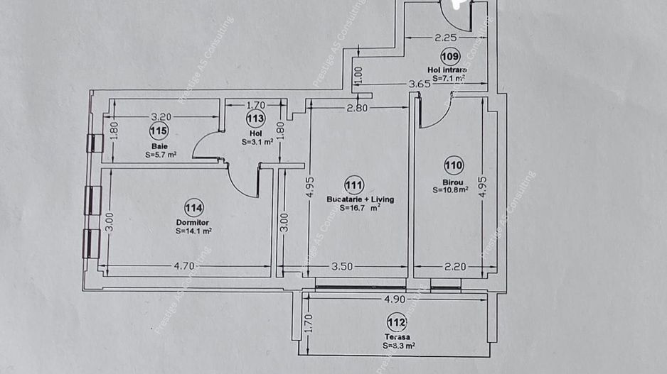 Apartament 3 camere | Future Residence Giroc | Parcare subterana - Schiță 14