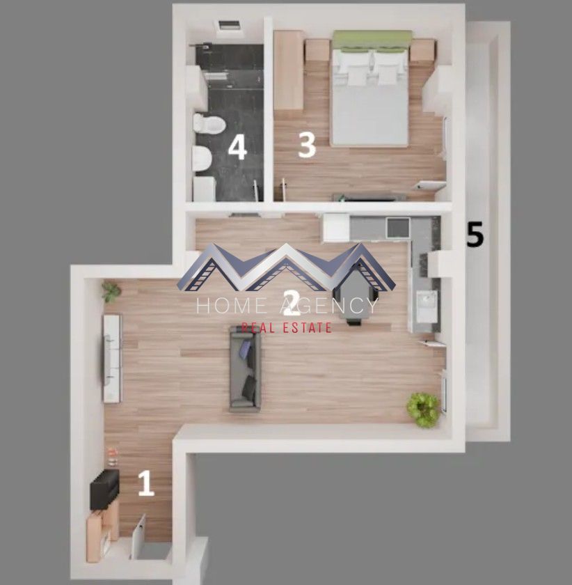 Apartament 2 camere Otopeni | parter înalt + terasă | include parcare - Schiță 11