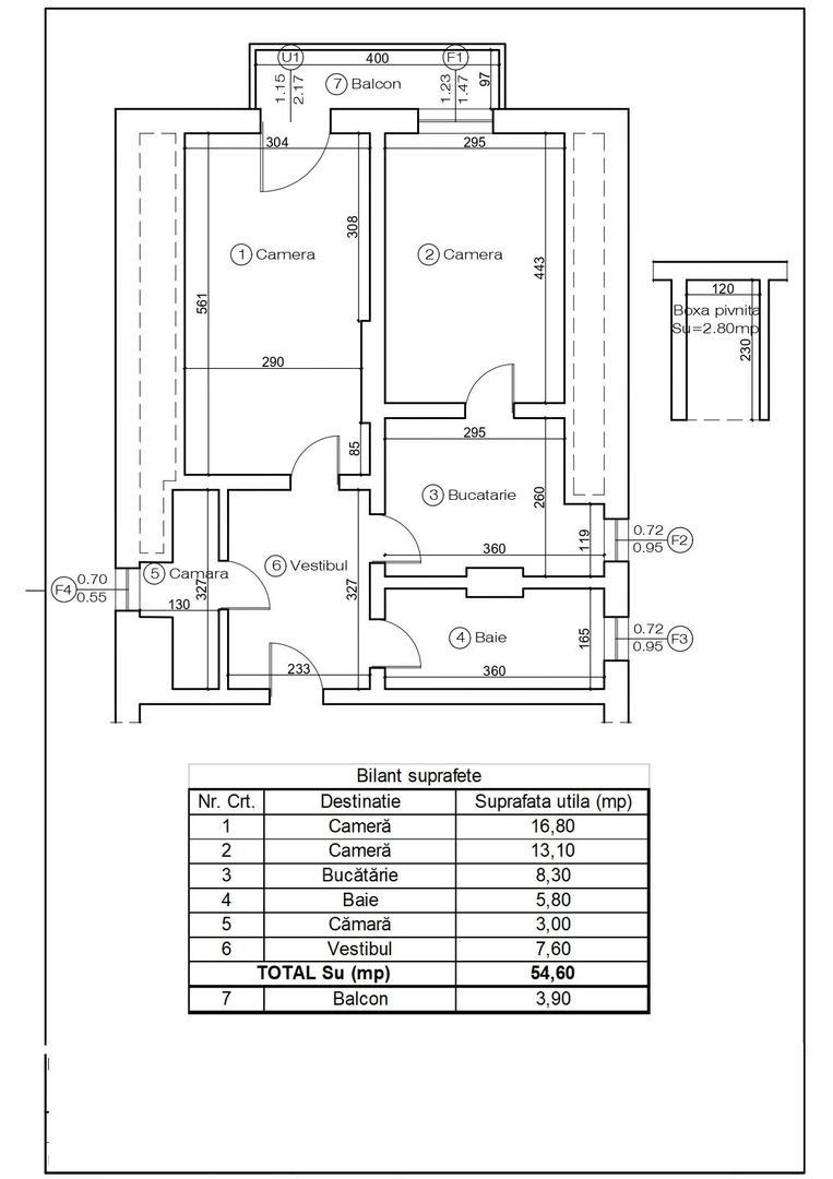 Schei, zona SRI, apartament doua camere 55mp, priveliste superba, 119000 euro - Poză 3