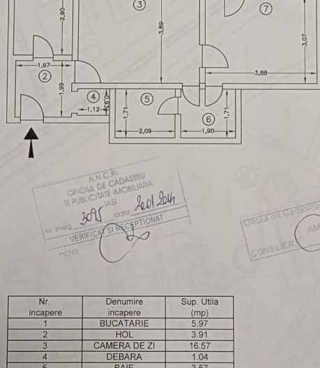 Apartament 2 camere-SD-et.1- 53mp-Central - Poză 5