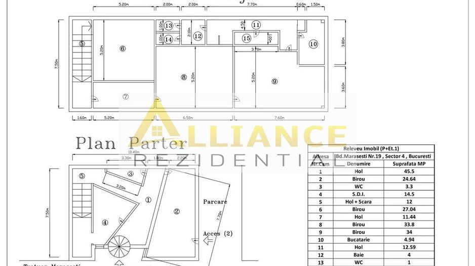 [PARCUL CAROL] Spatiu Comercial P + 1 | 233 MPU - Poză 11