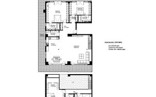 Penthouse - Terasa 90 mp - inchiriere - Primaverii - Schiță 18