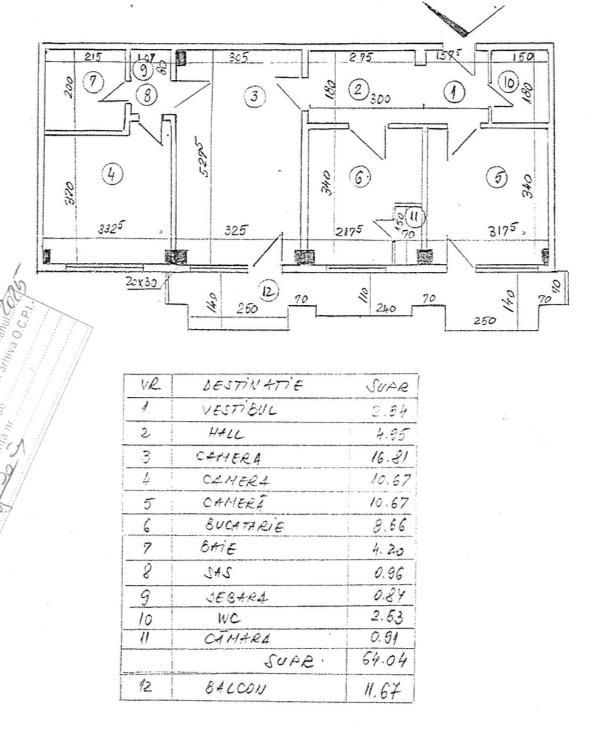 Apartament 3 camere B-dul Banu Manta - Schiță 13