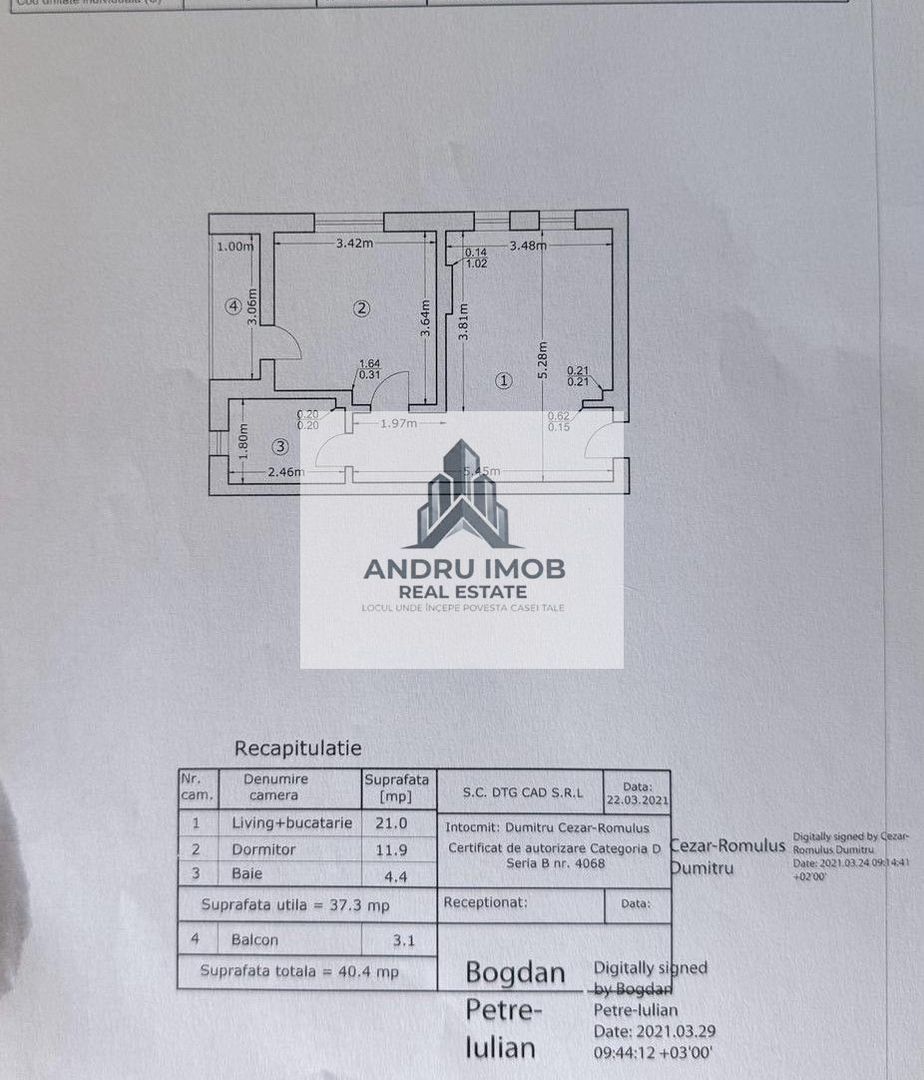 Studio 40.4 mp - Drumul Fermei, vis-a-vis de Campusul Școlar - Poză 13