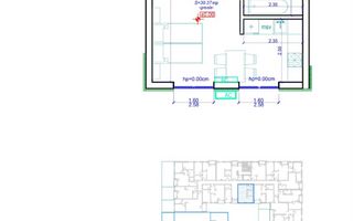 Apartament 07, Corp F – Studio | 40,29 mp | Jabri Nord Residence - Poză 4