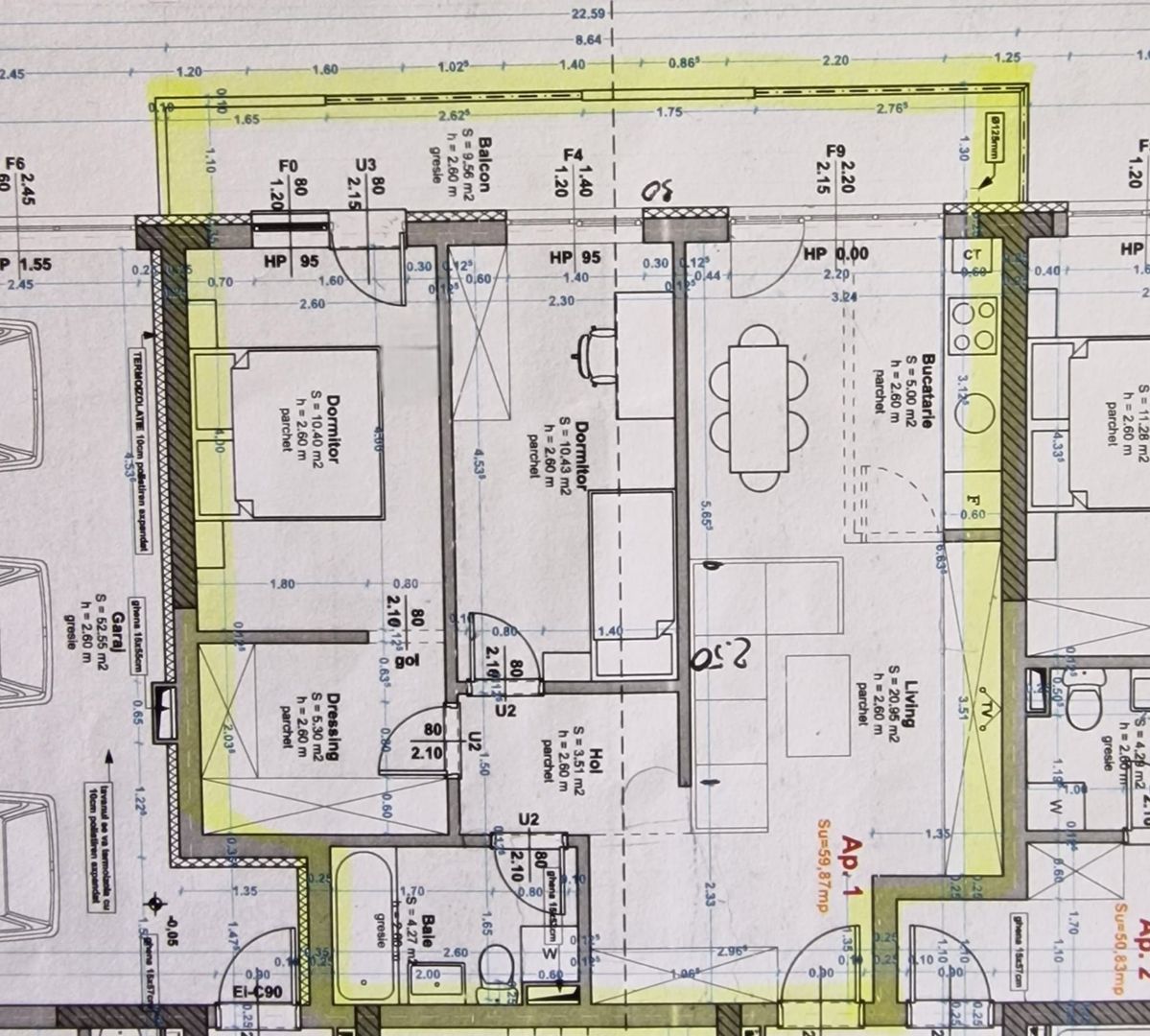 Apartament modern 3 camere de inchiriat Magnolia - Poză 9