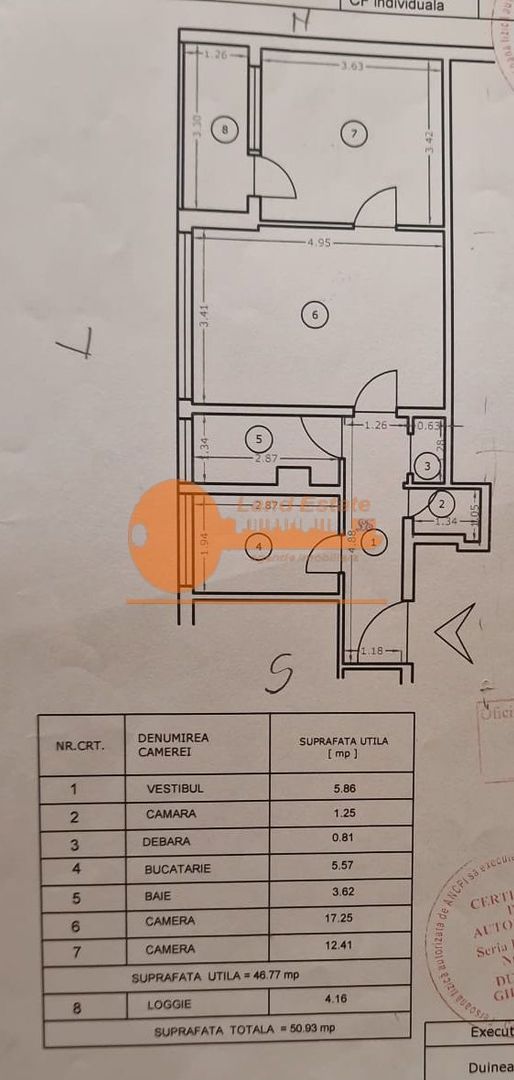 Apartament 2 camere la 3 min de metrou Tineretului - Schiță 8