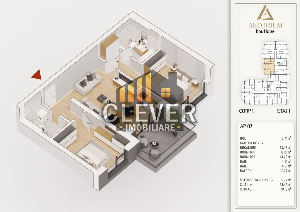 Astorium Boutique 3 camere Pallady, Metrou 8 min | Comision 0% - Poză 3