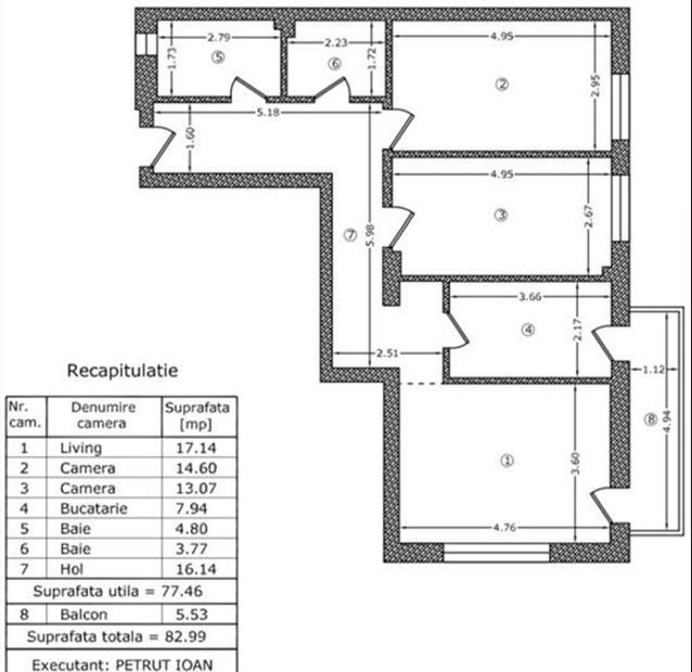 3camdc.-83mp, mut. imed.-finisat complet/STB 241-str.Postalionului - Poză 2