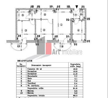 APARTAMENT DE VANZARE 3 CAMERE MIHAI BRAVU -DRISTOR. - Poză 13