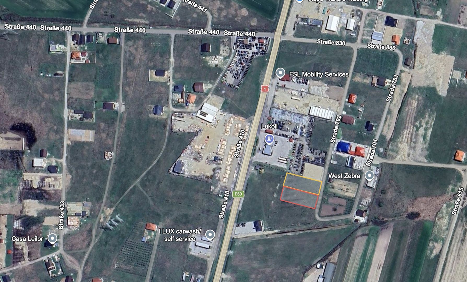 Parcele teren intravilan Osorhei in spate la Lukoil - Poză 1