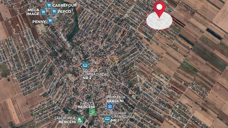 Lot de teren intravilan, 416 mp, deschidere 18.76 ml, Comuna Berceni - Poză 4