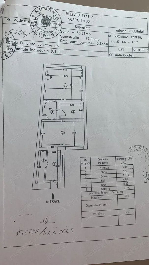 Apartament 2 camere, zona Unirii – Strada Maximilian Popper - Poză 1