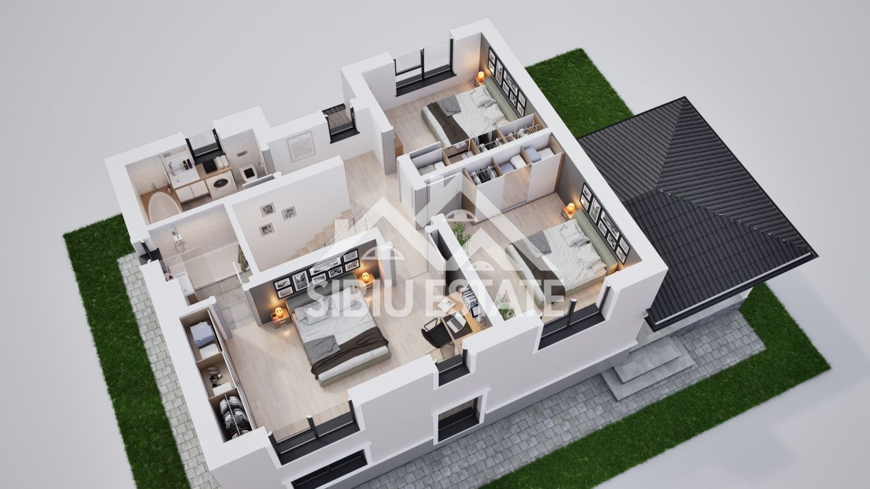 Casă individuală, grădină generoasă- spațiu, lumină și funcționalitate - Poză 7