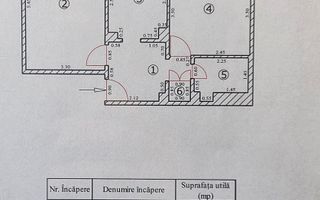 2 camere - etaj 1 - 50 mp - centrala proprie - 1981 - Florilor - Poză 6
