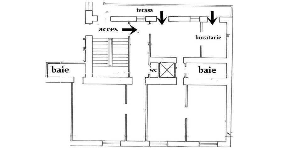 2 apartamente unificate, B-dul Revoluției, Arad. Etajul 1 - Schiță 11