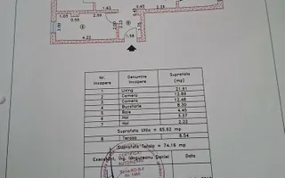 3 camere | 65,62 mp utili | Etaj 1 | Loc de parcare - Poză 15