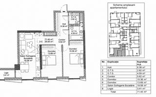 Vânzare, apartament, 2 camere, strada Spartacus, Rîșcani - Poză 2